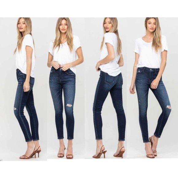 Ververt Attraction - Mid Rise Ankle Skinny Jeans Size 30 - Picture 5 of 6